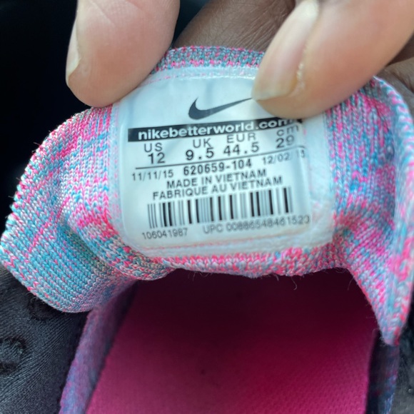 NIKE FLYKNIT AIR MAX #620659-104 RUNNING SHOES WOMEN SIZE 12 A Man’s Size 10 - Picture 5 of 5